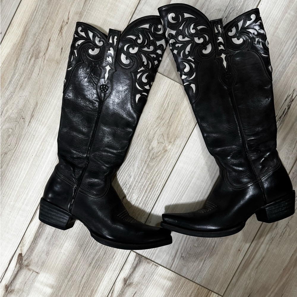 Ariat Hacienda boots size 7.5 Old West black